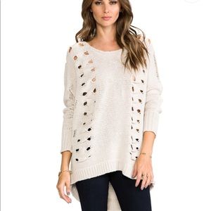 Vintageous allison destroyed oversized sweater